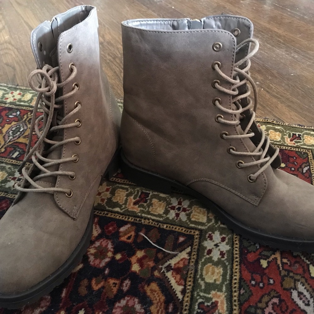 JustFab lace up boots